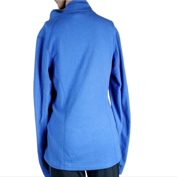 The North Face Blue Fleece 3/4 Zip Sweatshirt - Picture 2 of 6